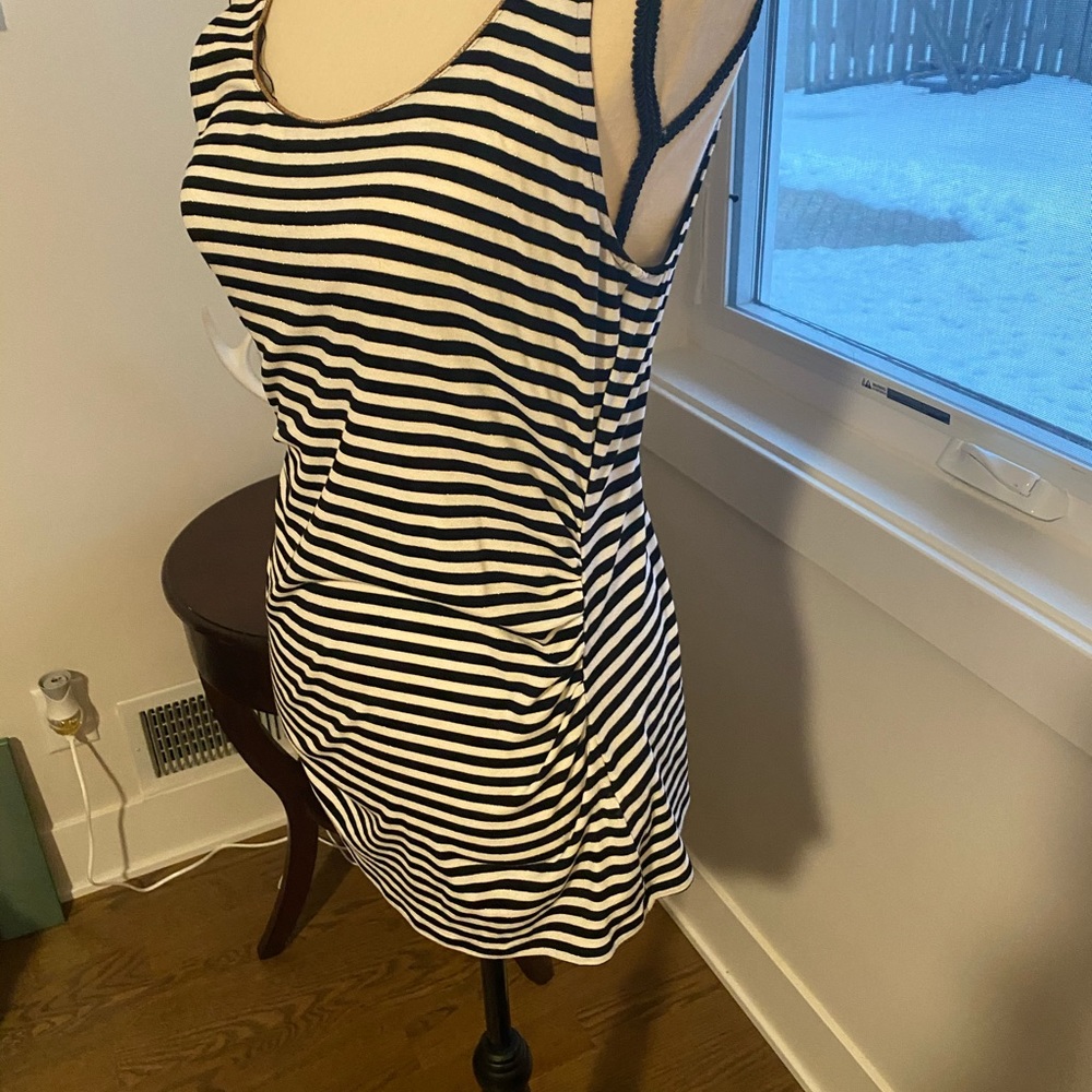 Striped Gold Threaded Tank